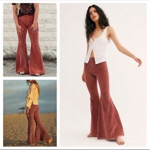 Free People Just Float Corduroy Flare Pants NWT Size 30